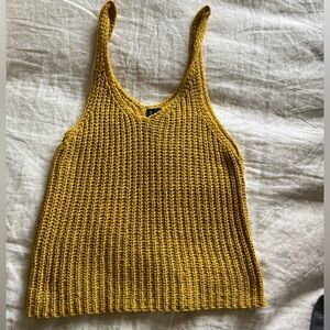 Knit Marigold Mustard Tank Size Small